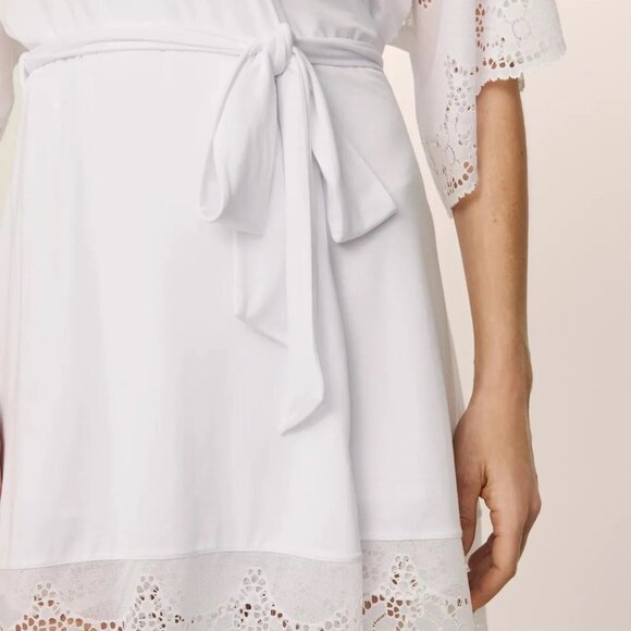 Eberjey Soft Beatrix TENCEL™ Modal Robe White (bridal) - Picture 3 of 3